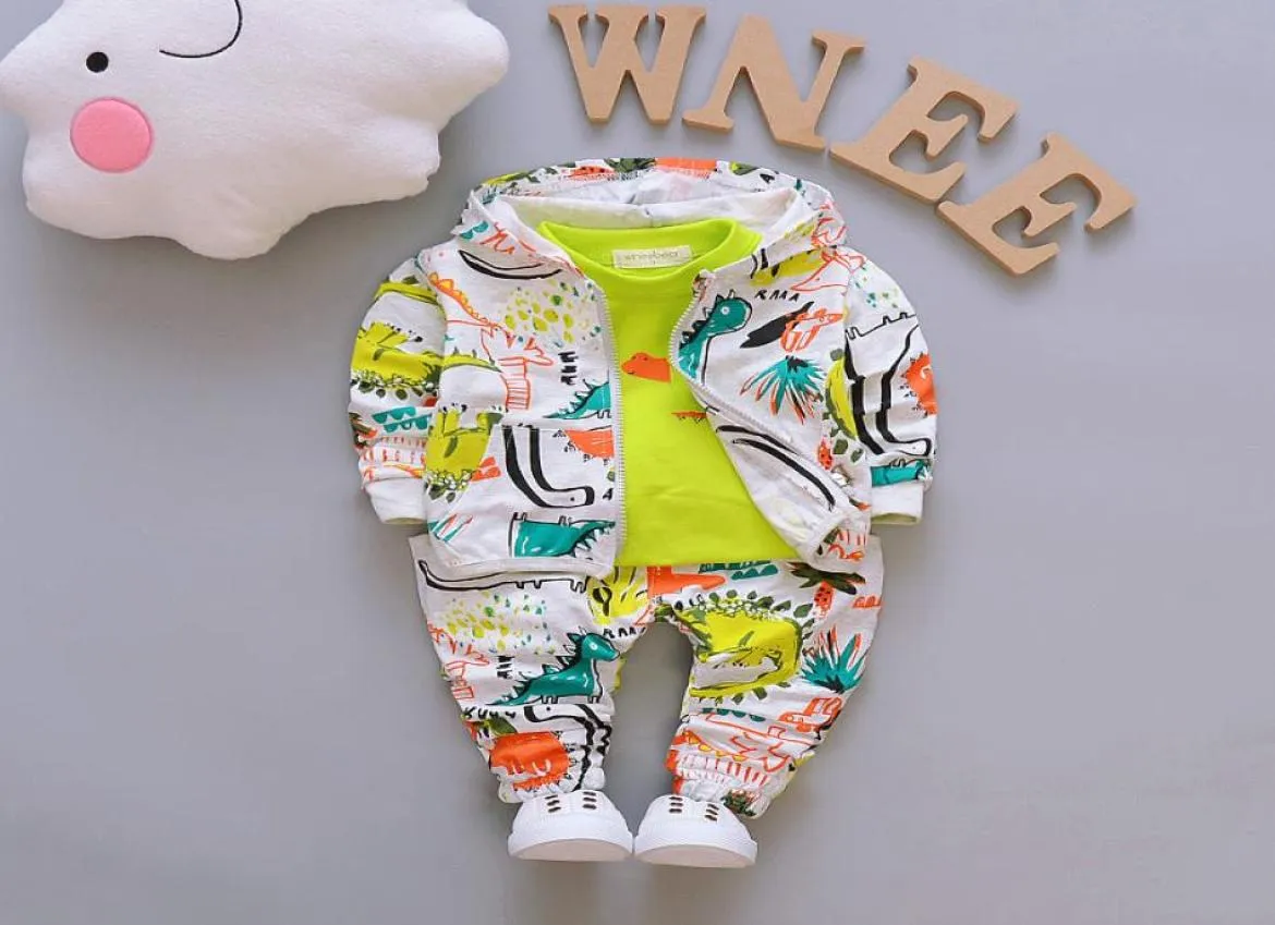 3st Toddler Baby Boy Clothes Outfits Hooded Coatt Shirtpants Kids Set Children Boys Clothing Set 57 Z21141777