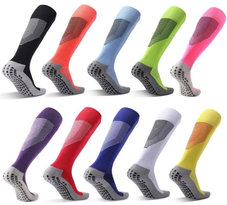 Coussin chaussettes de Football sur le mollet poignée antidérapante pour le Football Ski basket-ball cyclisme sport athlétique Compression genou 7652711