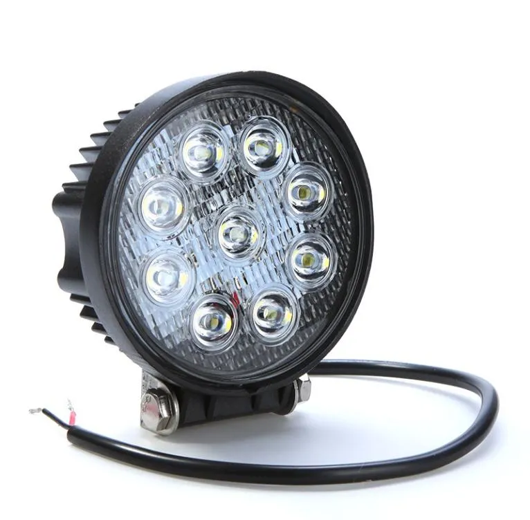 50pcslot 27w 9led luz de trabalho barra de carro luz de nevoeiro para jeep suv atv offroad truck1289850