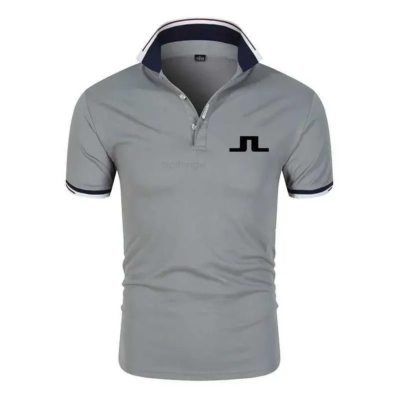 T-shirt da golf J Lindeberg Abbigliamento da golf da uomo T-shirt da uomo polo di lusso estiva comoda e traspirante ad asciugatura rapida