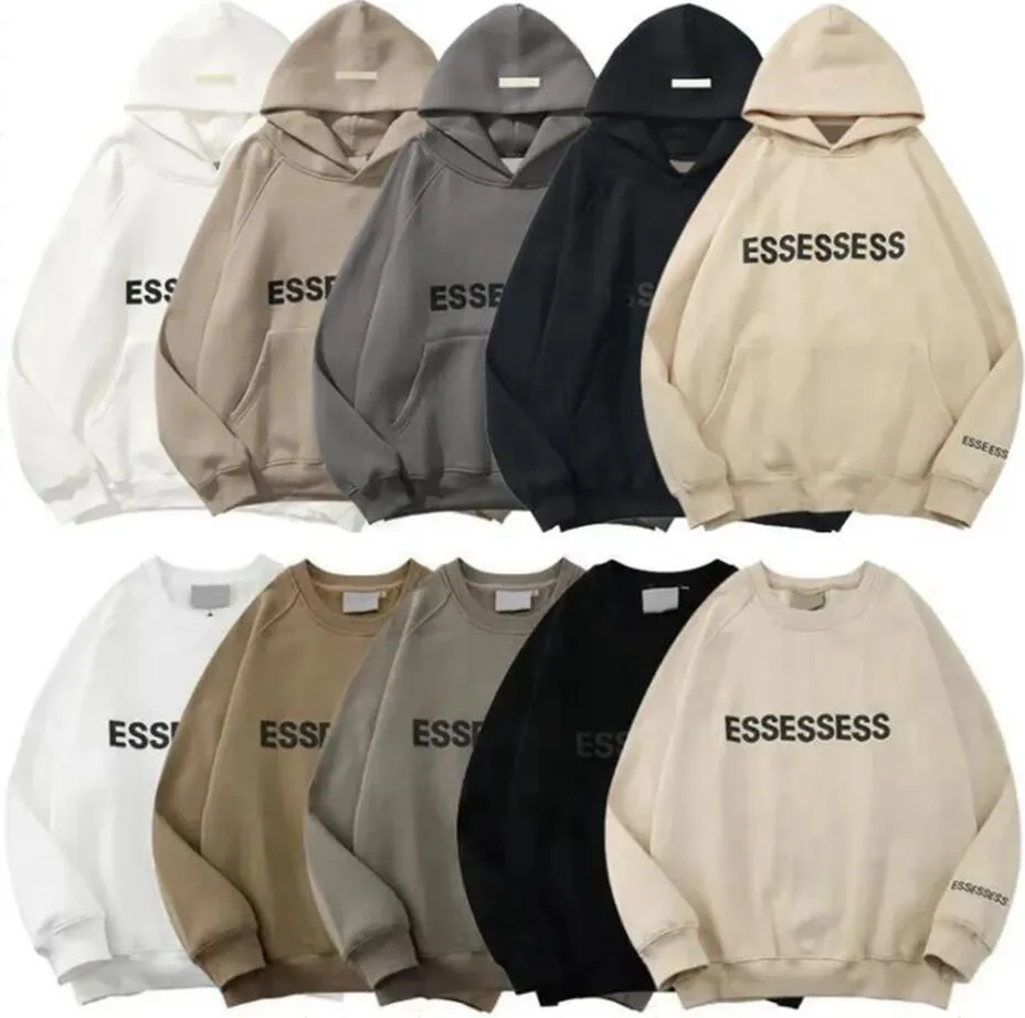 Mens Hoodies Sweatshirts Designer Mens women Essent oversized Essentail kids summer aesthetic with pockets designs Streetwear Clothing Essen baggy 5XL 10 dollars