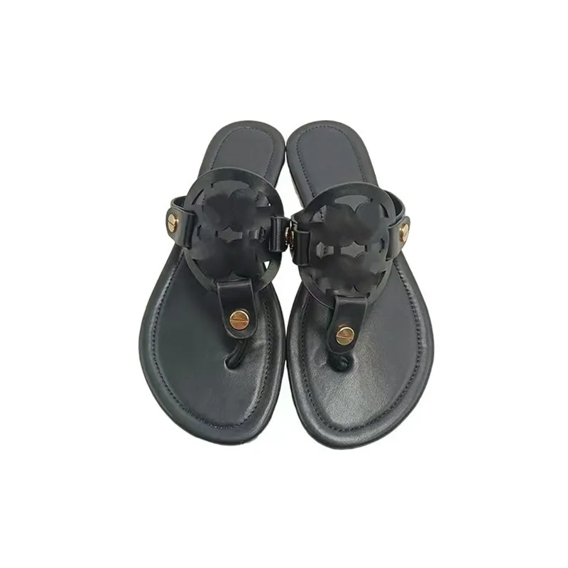 Designer skor ines sandal glider sport miller metall snake läder designer tofflor kvinnor vit brun svart patent gul rosa silver flip flops damer