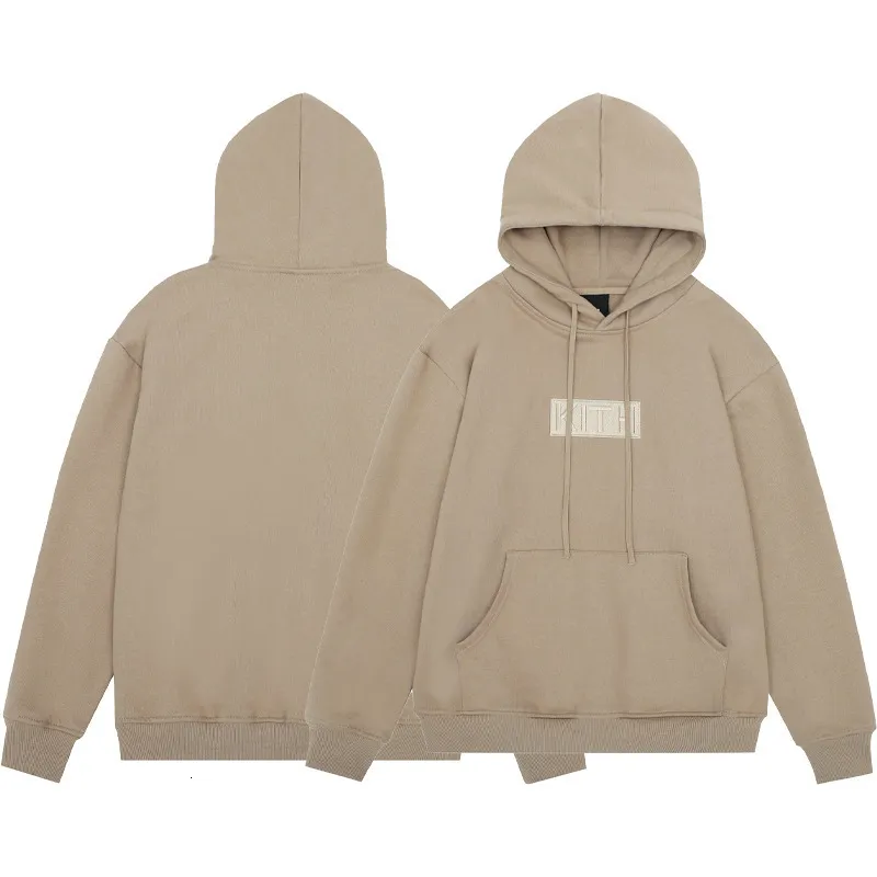 Embroidery Kith Hoodie Sweatshirts Men Women Kith Box Hooded Sweatshirt Quality Inside Tag 211221