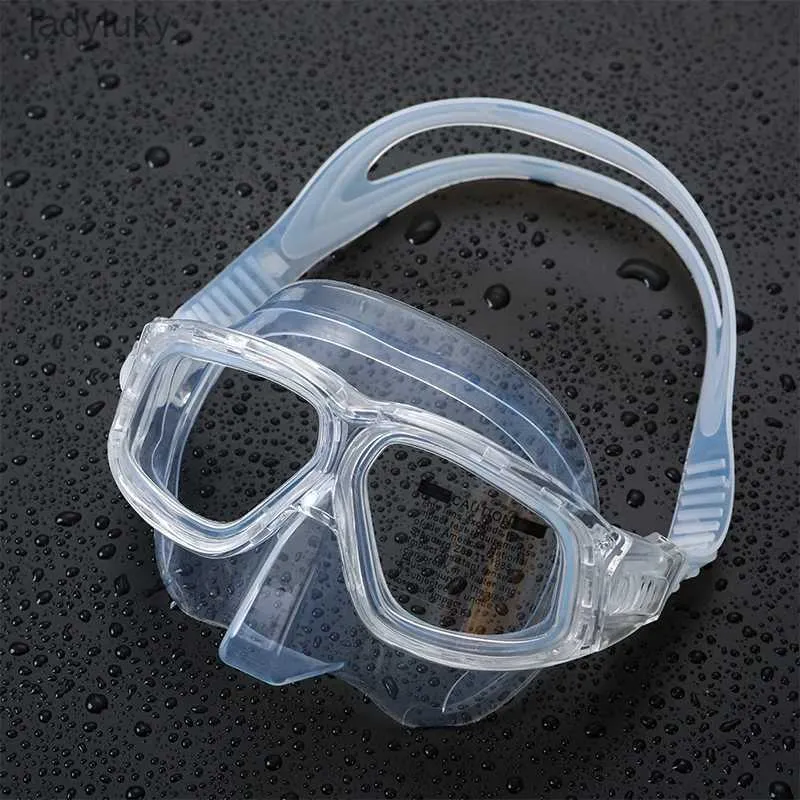 Masques de plongée masque de plongée plongée libre haute définition lentille Anti-buée masque de plongée en apnée sports nautiques lunettes de plongée L240122