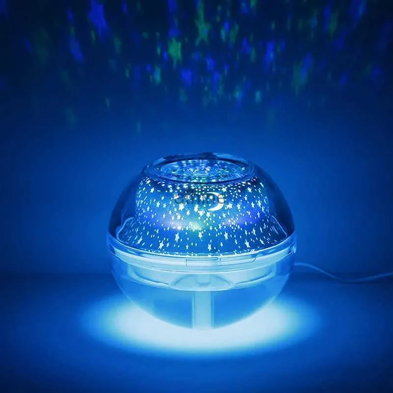 Nawilżacze kryształowy projekcja nawilżacz kolorowy projekcja gwiazdy oczyszczanie powietrza sypialnia sypialnia nocna uzupełniająca wodę YQ240122
