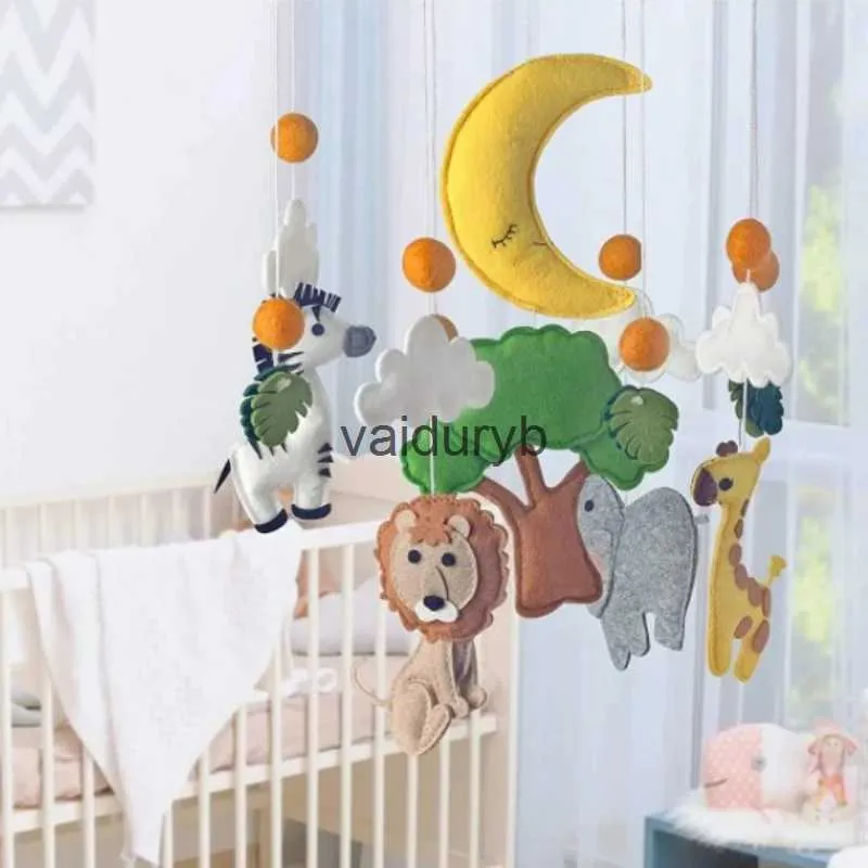 Mobiles# Cribs Mobile Baby Rattle Toys Hand Made Felt Pendant Newborn Toys Baby Bed Animal Aerial Wind me Kids Room Decor Toddler Giftvaiduryb