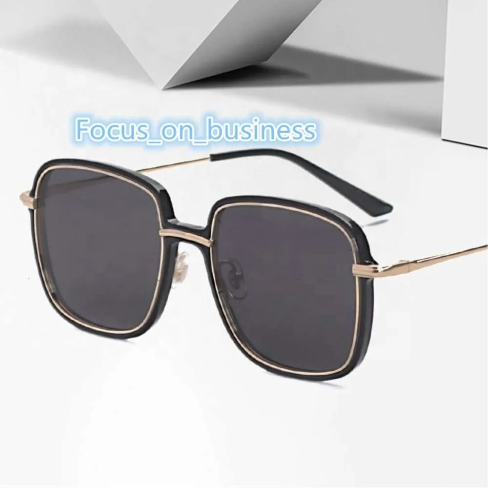 Custom Black Women Unisex Fashion Sunglasses 2022 Wholesale Big Frame Metal Sunglasses Shades Sun glasses