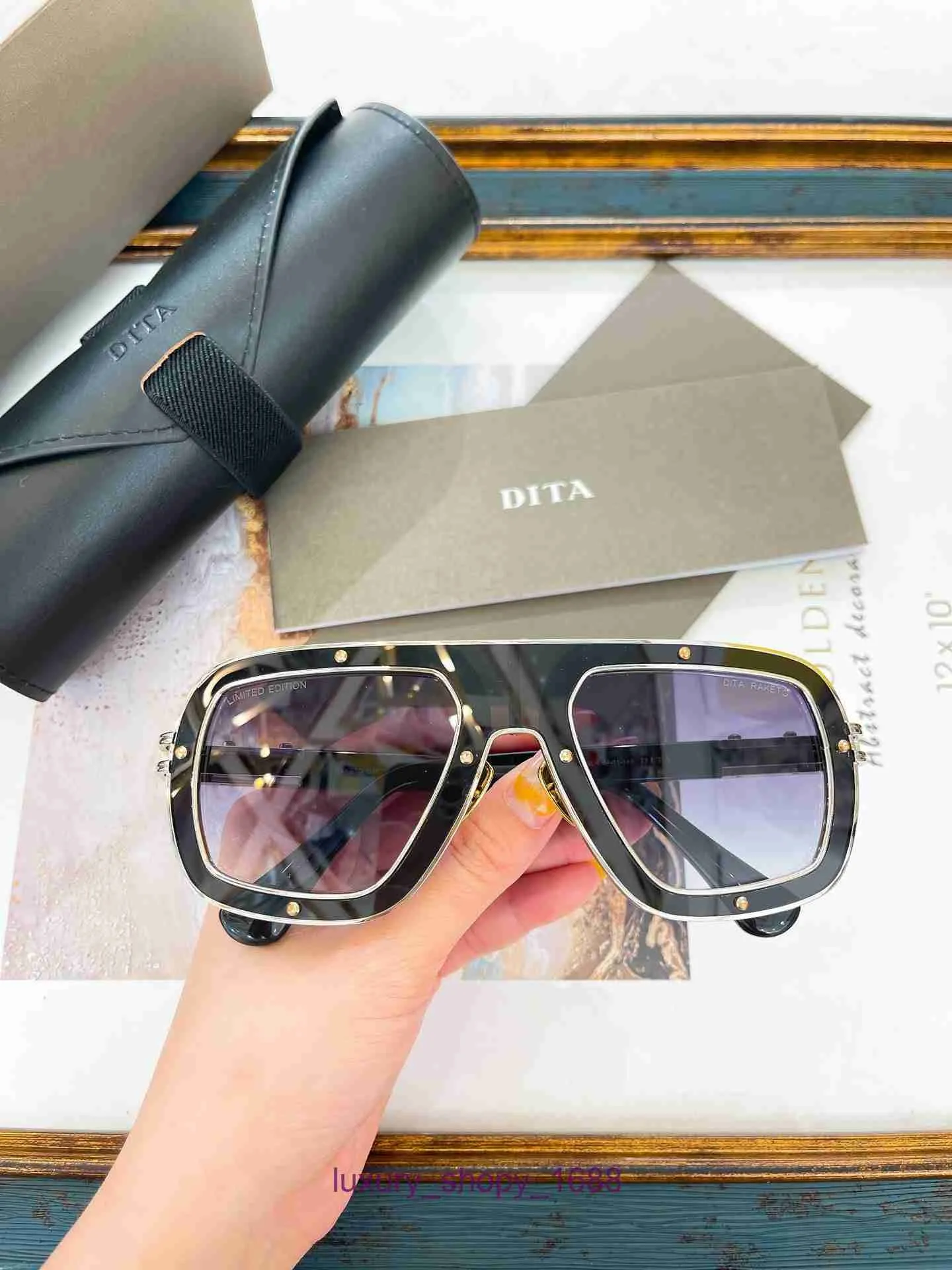 Designer Fashion sunglasses for women and men online store DITA MODEL:DTS427 Boutique plate top sunglasses with original box PY0Z