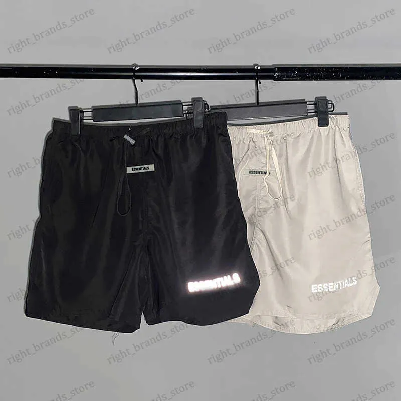 Herrshorts 2020 sommar 3m reflekterande lappade kvinnor män snabb torr shorts mode streetwear män casual bomull strand shorts sommaren t240122