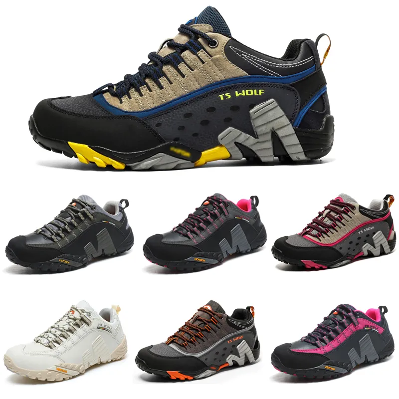 2024 Män klättrar vandring Arbetssäkerhetsskor Trekking Mountain Boots Icke-halk slitstarande andningsbar utomhusskoutrustning Sneaker Gai