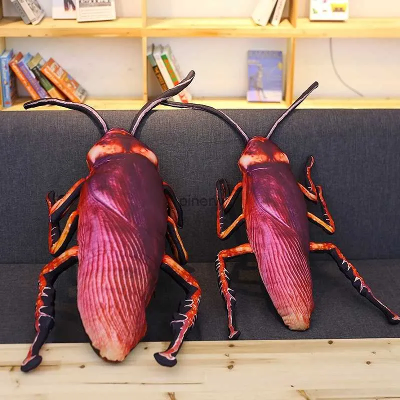 Peluş Bebekler Hamamböceği Peluş Bebek Oyuncakları Yaratıcı Simülasyon 3D Böcek Yastığı Yastıkları Komik Oyuncaklar Çocuklar İçin Tuhaf Doğum Günü Hediyesi