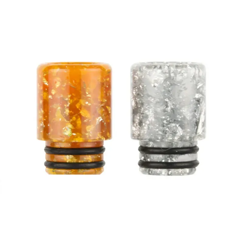 510 Starry Mouth Pieces Resin Drip Tips Cigarette Holder Smoking Pipe Accessories Mouthpiece For 510 Thread RDA RBA Tank Atomizers Driptips Mouth Piece Cover