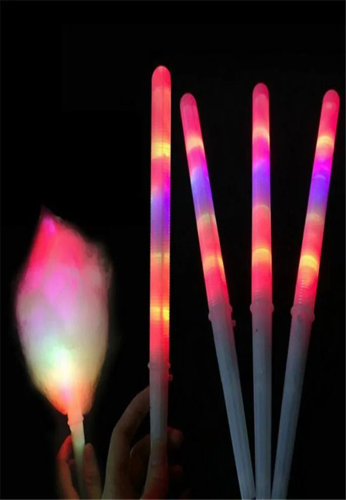 Bastoncini luminosi magici a LED Forniture per feste regalo di Natale bastone lampeggiante LED Cotton Candy Glow Glowing Sticks3018433