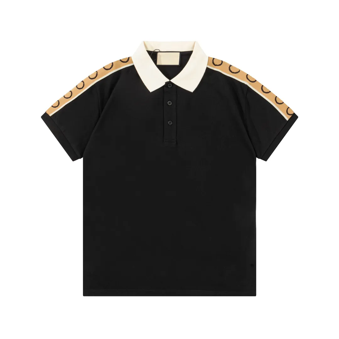 Herr designer polo skjorta brev tryck polos män kläder kort ärm formell affärsmode casual sommar polo t skjortor storlek m-xxxl