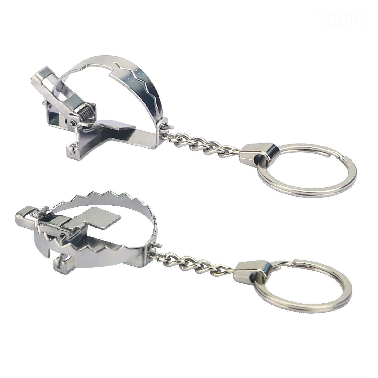 Novelty Games Mini Bear Trap Keychain That Works Fun Unzip Birthday Gift Trick Mouse 2 Piece Drop Delivery Toys Gifts Gag Dh9Fc