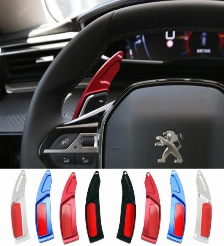For Peugeot 208 2008 308 3008 508 5008 SW GT Car Steering Wheel Paddle Shift Extension Shifters the rudder DSG Gear Car Stickers7907652