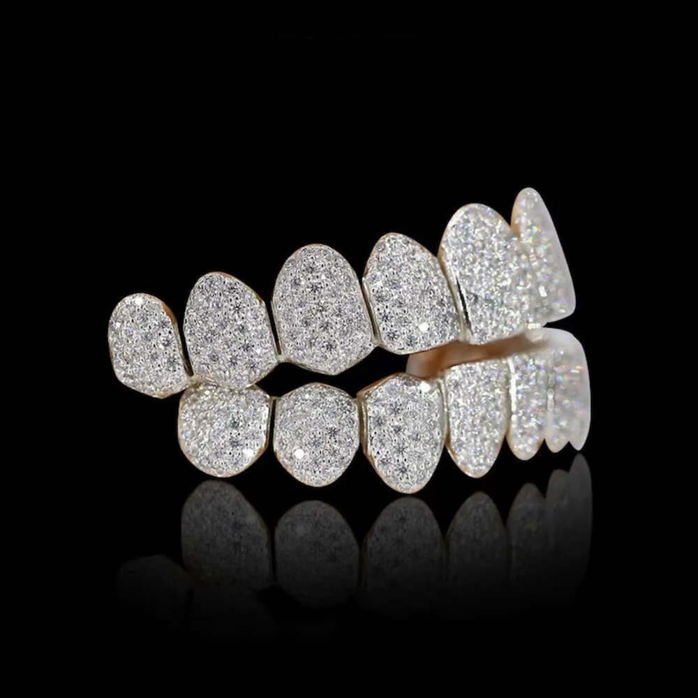 Dents en argent de qualité supérieure les plus chères, cloutées en diamant Moissanite, disponibles à un prix abordable