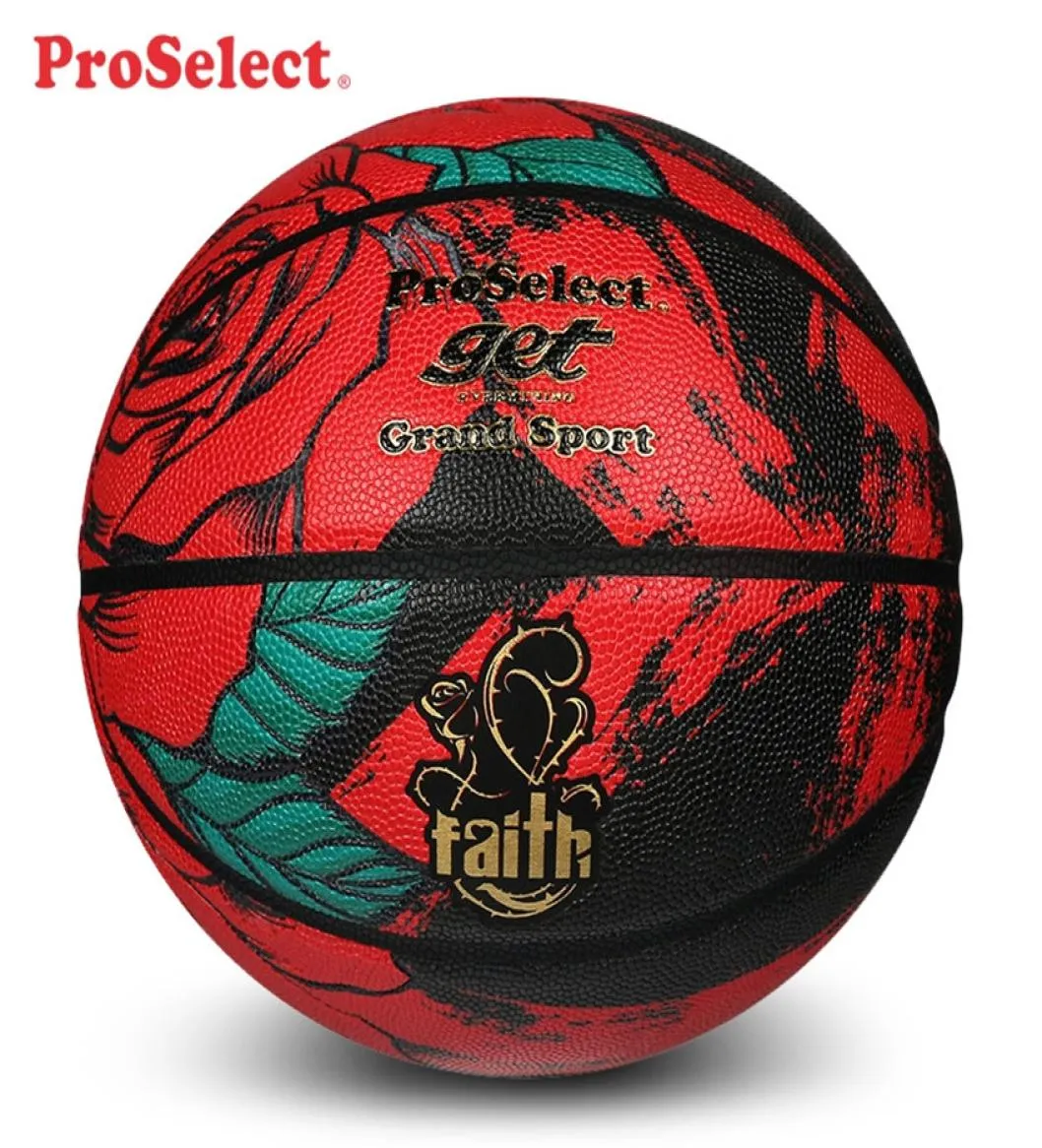 Spalding Wilson Proselect Basketball Ball Officiell Authentic Glory Rose Classic Edition inomhus utomhus Universal Antislip Wearre4371016