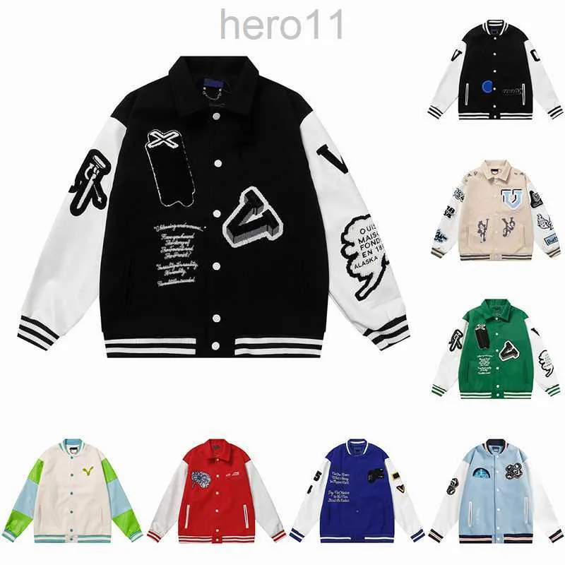 Veste d'uniforme de baseball Hommes Femmes Designers Varsity Jacket Manteaux Simple boutonnage Garder au chaud Sportswear Vert Noir Bleu Couleur Veste de luxe de haute qualité HYI1