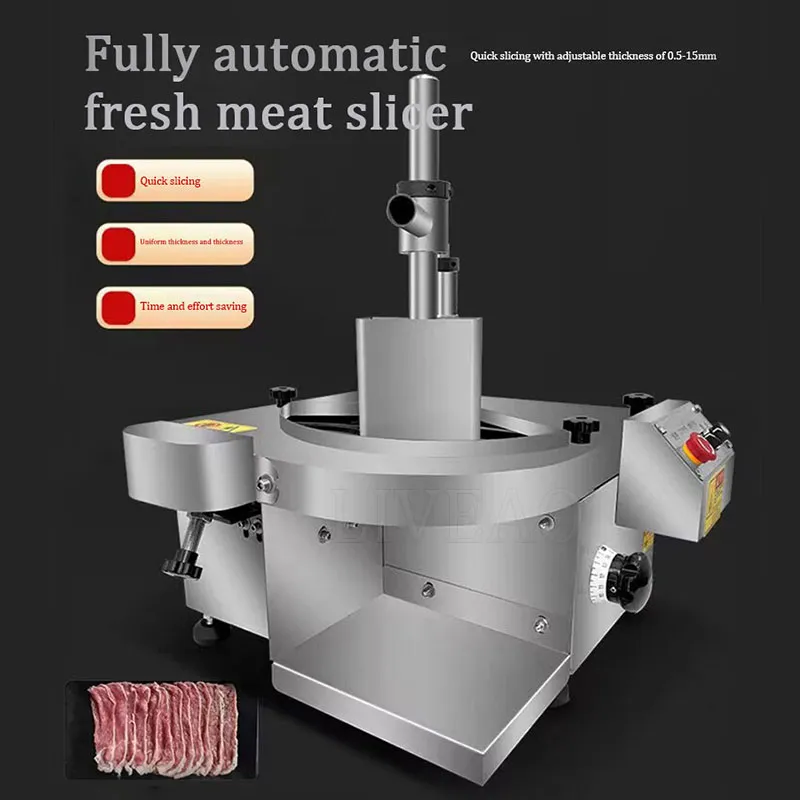 Affettatrice multifunzione per carne fresca, affettatrice commerciale per pane, prosciutto, taglierina per carne elettrica