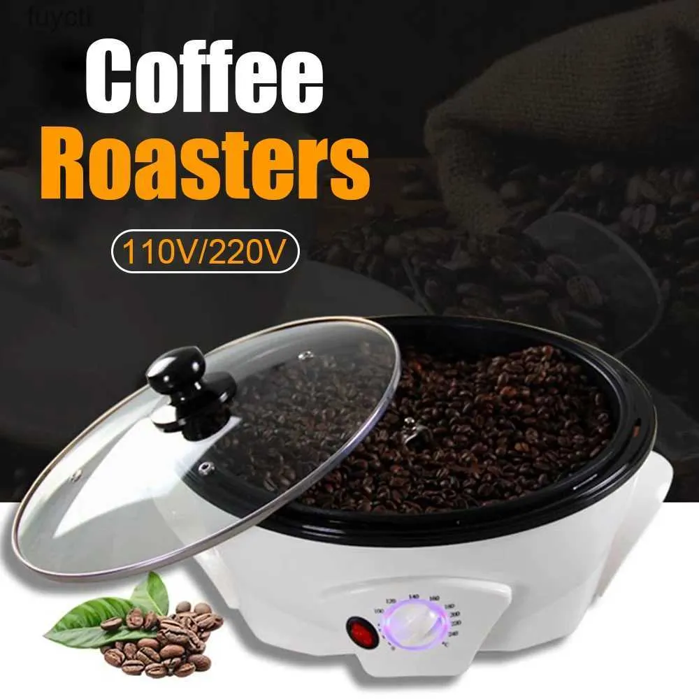 Cafeteiras Máquina de torrefação de café elétrico Grãos de amendoim Assadeira Secador de grãos de café Assado Torrador de pipoca Máquina de fazer pipoca EU / US Plug YQ240122