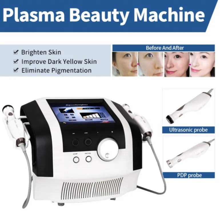 Other Beauty Equipment 2 In 1 Space Plasma Ultrasonic Handles Hot Cold Plasma Ozone Shower Pen Acne Removal Machine399