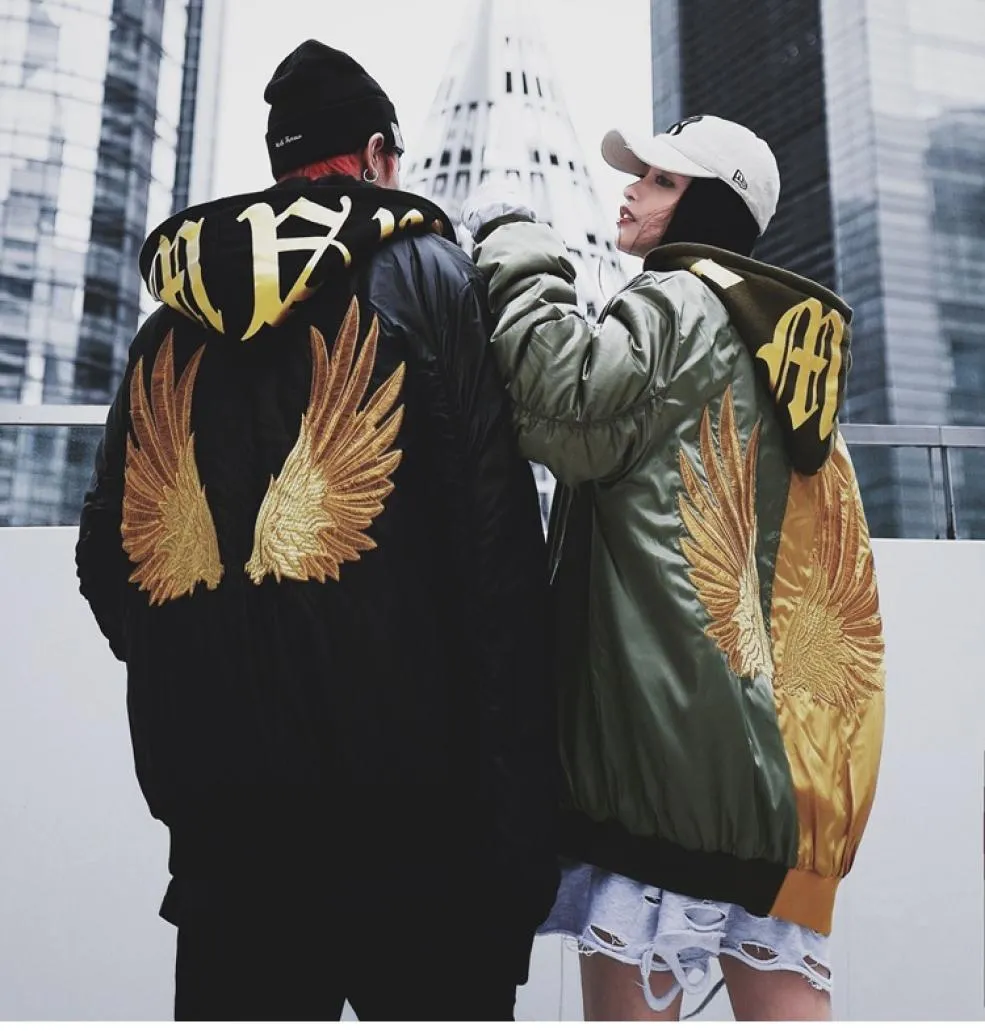 men039s jacket hiphop wind flight jackets hat letter printed outerwear coats back oversize embroidery wings thickening overcoat6228007