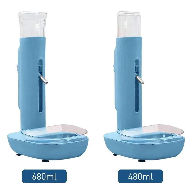 Feeders Automatic Pet Drinker Dog Dish Bowls Water Bottles Universal Cat Puppy Feeder Liftable Dispenser Small Animals Food Stand