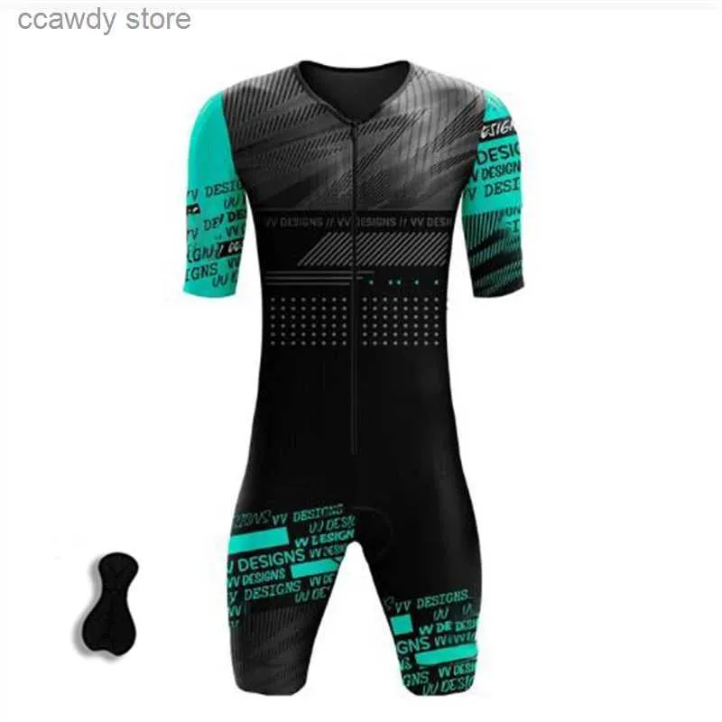 Ensembles de maillots de cyclisme pour hommes OEM Custom Sport Wear Design 2021 Team Bike Vêtements Fabricant Vélo Vêtements Cycle Suit Triathlon Combinaison H24122