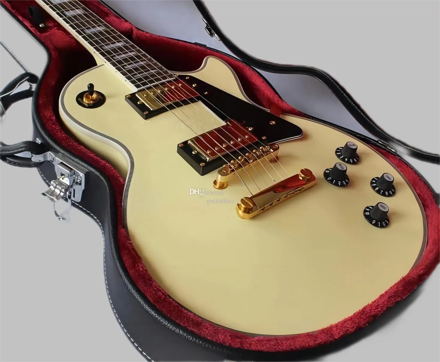 fabbrica Hot paul Custom VOS Randy Rhoads Chitarra elettrica, finitura color crema, chitarra con manico in un unico pezzo