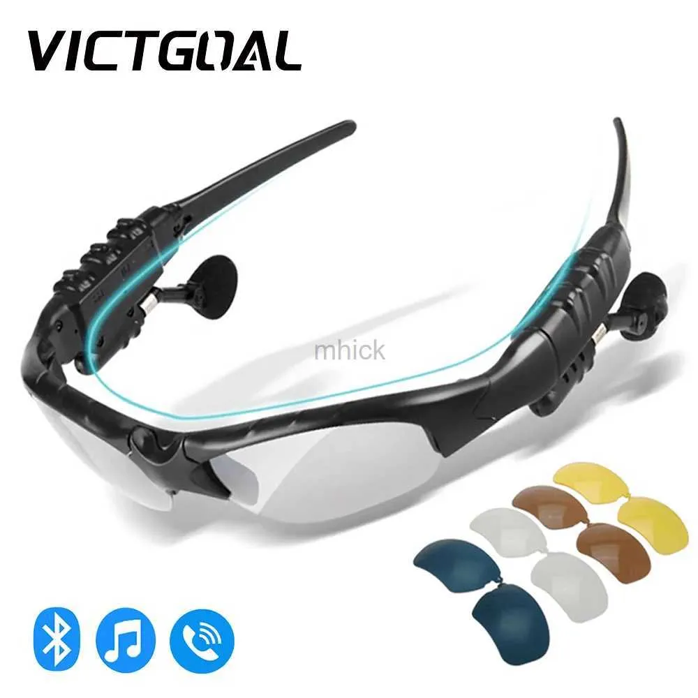 Gafas al aire libre VICTGOAL Ciclismo Gafas Bluetooth Hombres 5 lentes Gafas polarizadas para bicicleta Montaña Carretera Bicicleta Anteojos Conducción Gafas deportivas 240122
