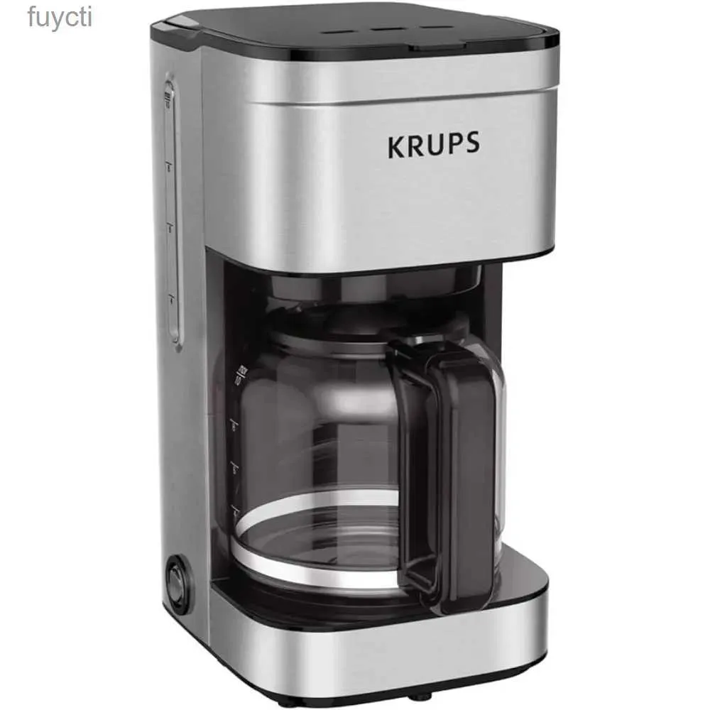 Macchina per il caffè Krups Simply Brew Caffettiera a goccia in acciaio inossidabile 10 tazze Pausa Brew senza fuoriuscite Funzione di mantenimento in caldo 900 Watt Filtro caffè YQ240122