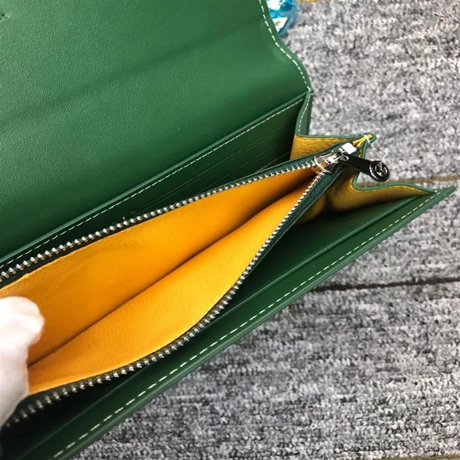 Modna skóra nowa długa dwukrotna projektant portfeli mężczyźni kobiety w stylu paryski gy długie portfele portfele portfele 283T217p