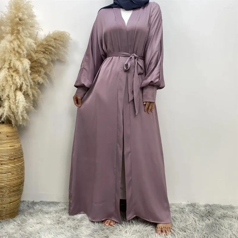 Ethnische Kleidung Eid Ramadan Abaya Offene muslimische Frauen Strickjacke Maxikleid Türkischer Kaftan Arabische Robe Kimono Islam Party Dubai Kleid Jalabiya