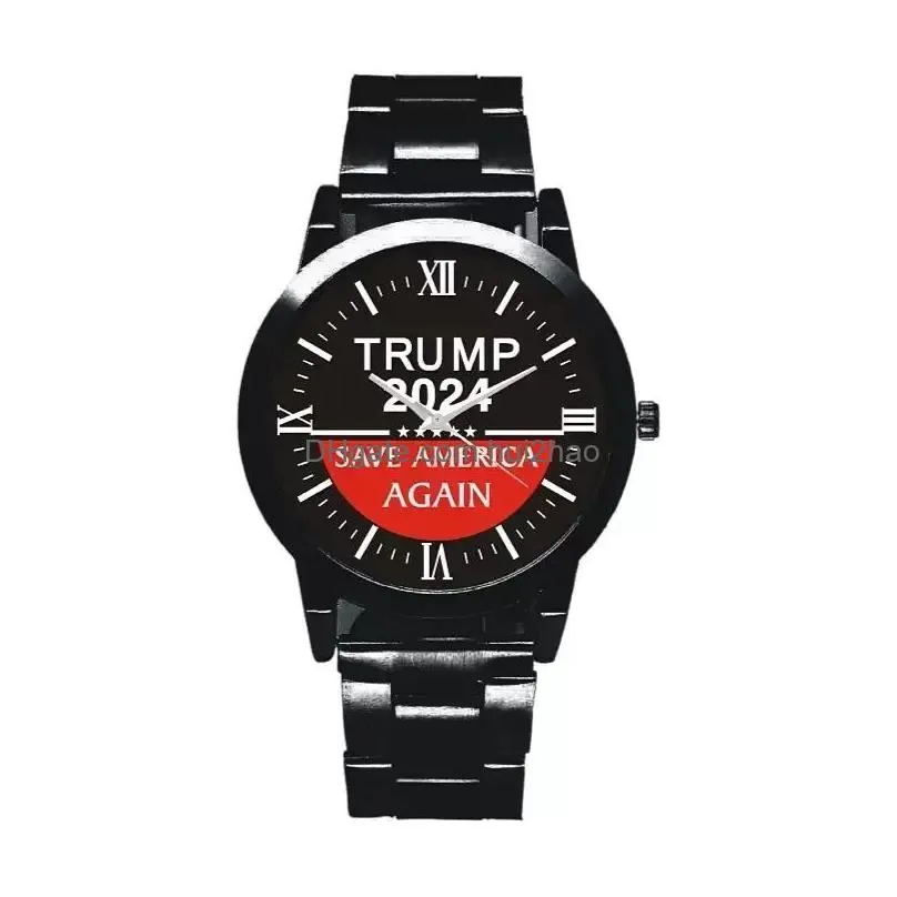 14 styles trump 2024 wrist watch party favor donald retro men quartz watches