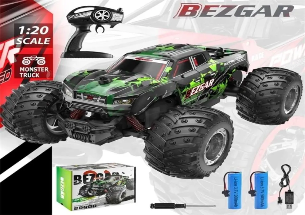 BEZGAR TM201 Remote Control Car24GHz rc car AllTerrain 15Kmh 120 OffRoad Truck Toy Birthday Present for Children 2204299070611