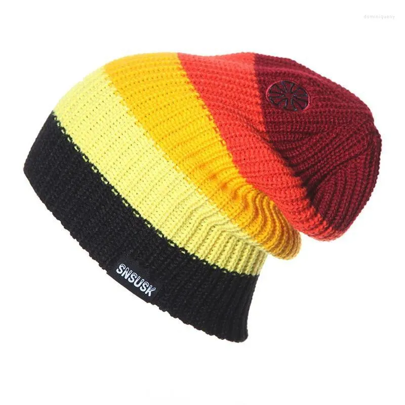 Berets Unisex Brand Men Women Skiing Warm Winter Knitting Skating Skull Cap Hat Beanies Turtleneck Snowboard