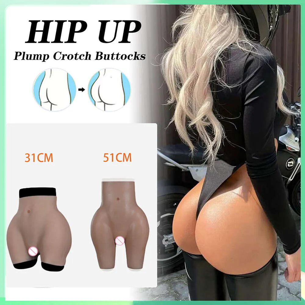 Costume Accessories Silicone Fake Pants Vagina Panty Can Pee and Inserted for Man Shemale Crossdresser Pussy Transgender Hip Up Panties 8G