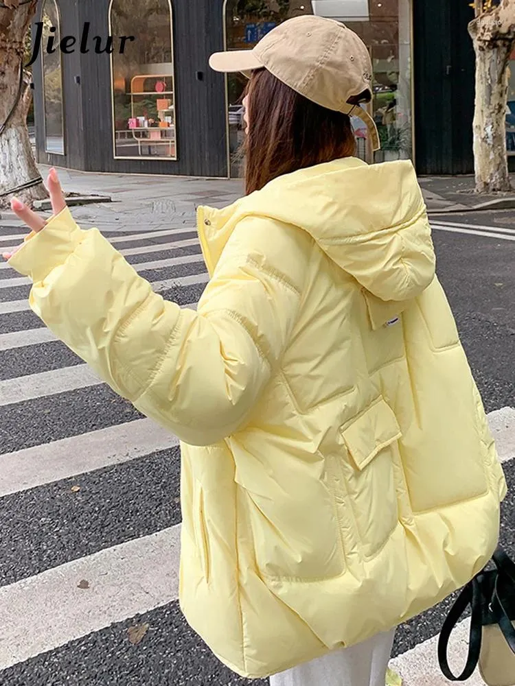 Women's Trench Coats Winter Short Cotton Jacket For Women Korean Coat Students Loose Casual Hooded Woman Beige Parkas Y2K 8 Colors S-XXL