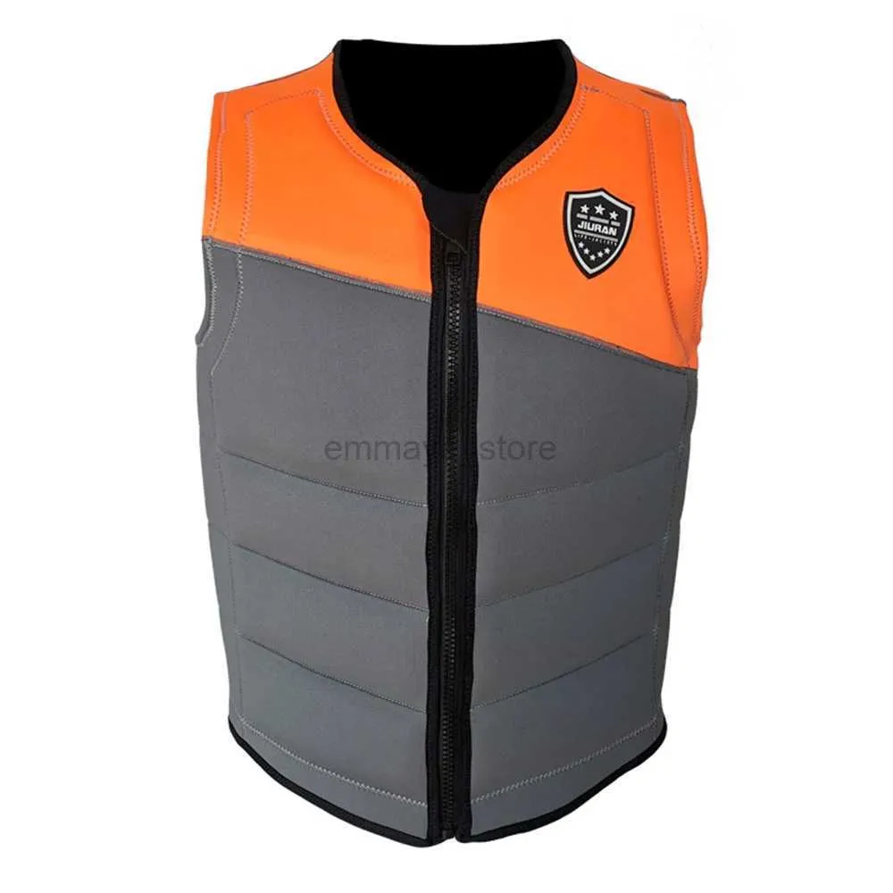 Gilet de sauvetage bouée Polyester gilet de sauvetage pour adultes gilet de sports nautiques plongée natation réveil surf bateau à moteur plage tissu en caoutchouc 240122