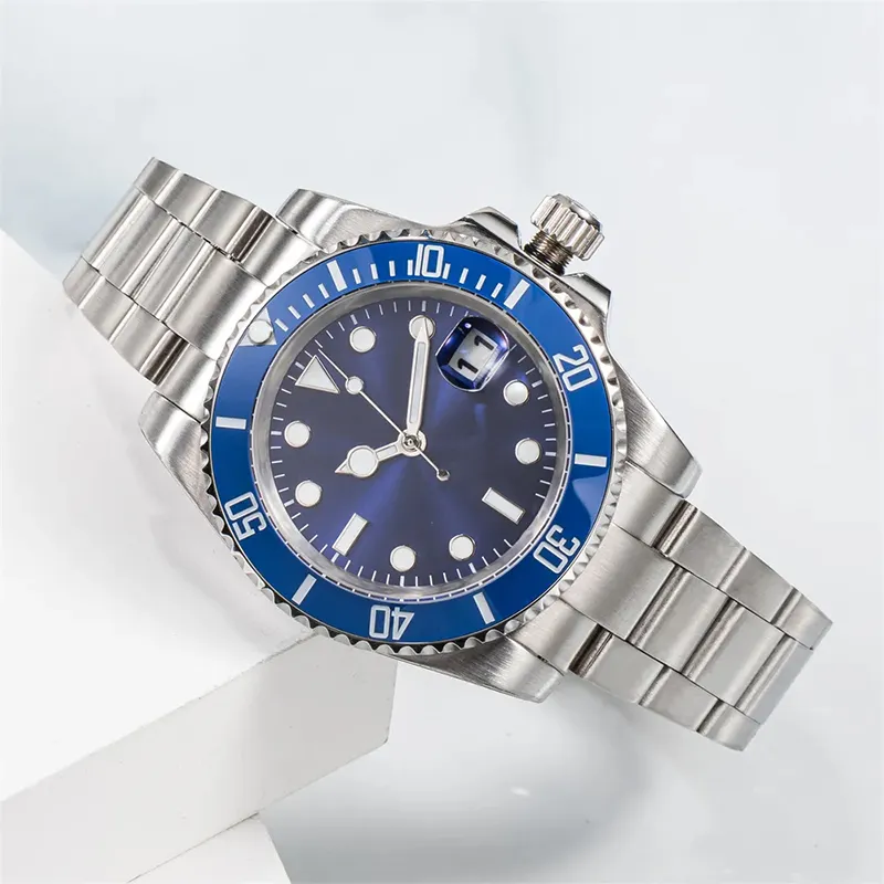Men's Mechanical Mechanical Designer Sapphire Stainless Steel Watch Watch Montre de Luxe 904L