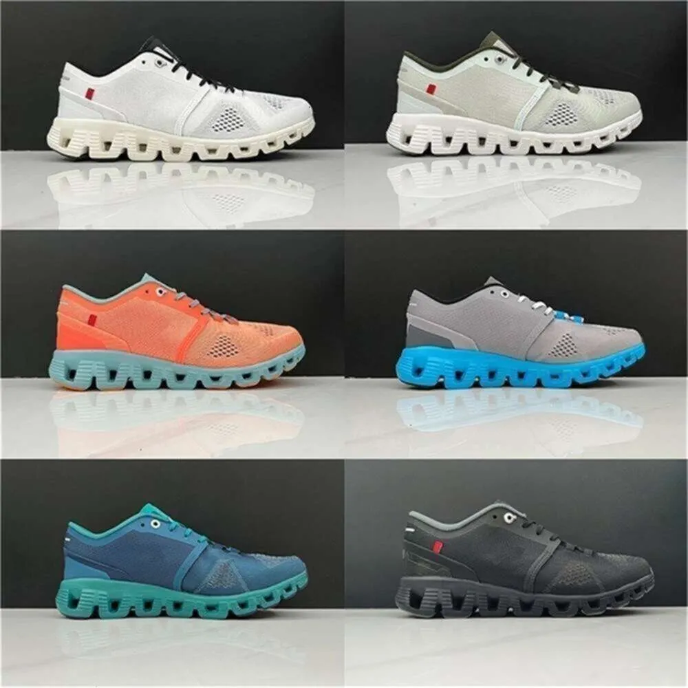 Zapatos de primera calidad Diseñador x Zapatos Causales Nubes Hombres Mujeres Carretera Hombres Trenes Fitness Zapatillas de deporte amortiguadoras Utilidad Triple Blanco Transpirable Tra