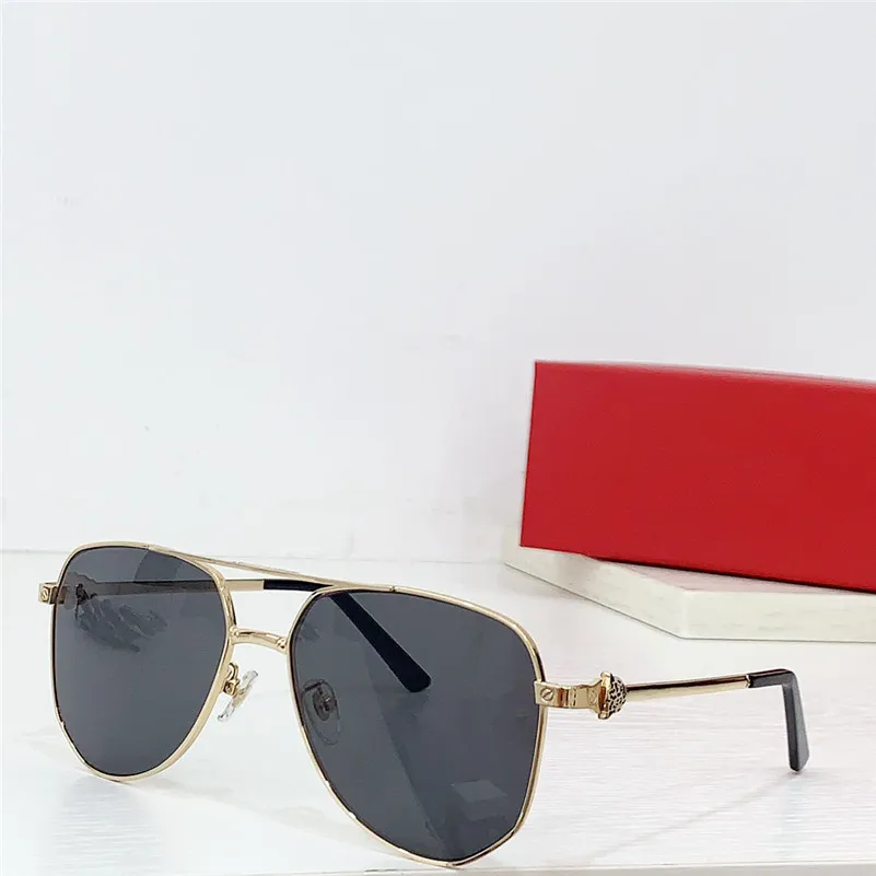 New fashion design pilot sunglasses 9660 metal frame animal temples simple and popular style versatile UV400 outdoor protective glasses