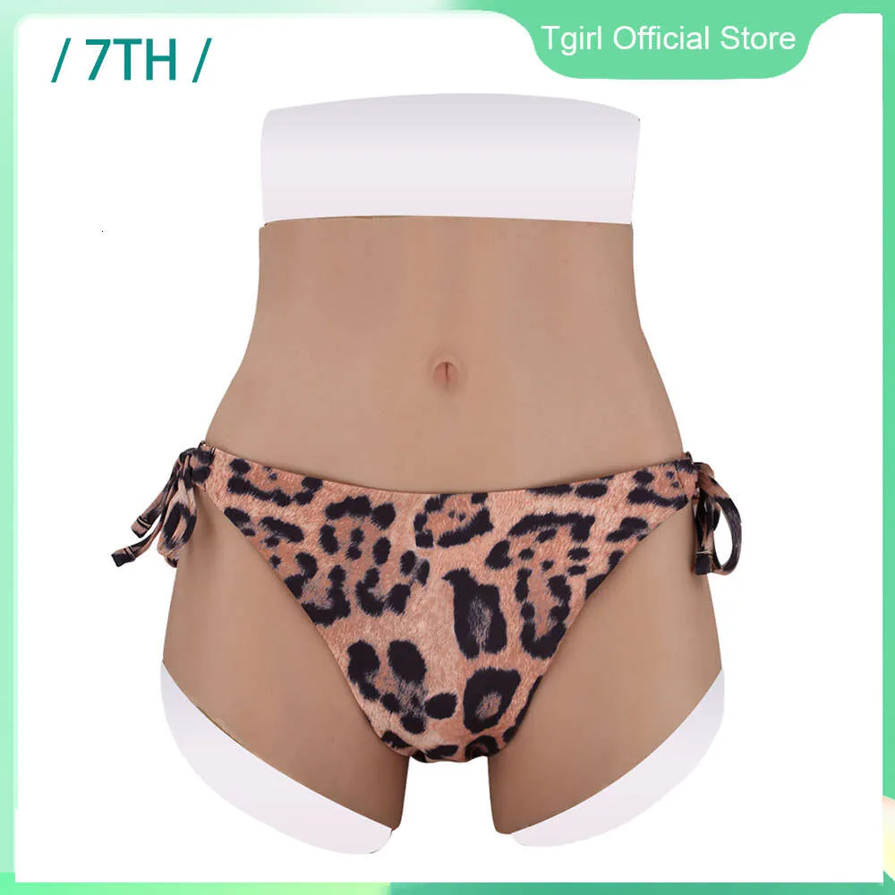 Costume Accessories Cosplay Up-grade 7TH Silicone Buttock Lifting Short Pant S/L Size Fake Vagina for Crossedresser