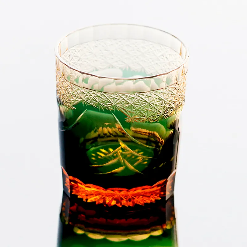 Japanese Mount Fuji Whisky Glass Handgravering Crystal Whisky Cup Mountain Vintage Old Fashioned Tumbler Spirits vinglas