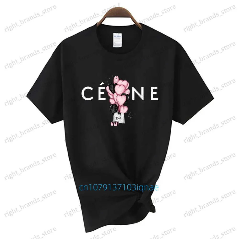 Camiseta feminina moda camiseta aposta impressão algodão manga curta camiseta marca de luxo roupas femininas plus size respirável manga curta t240122