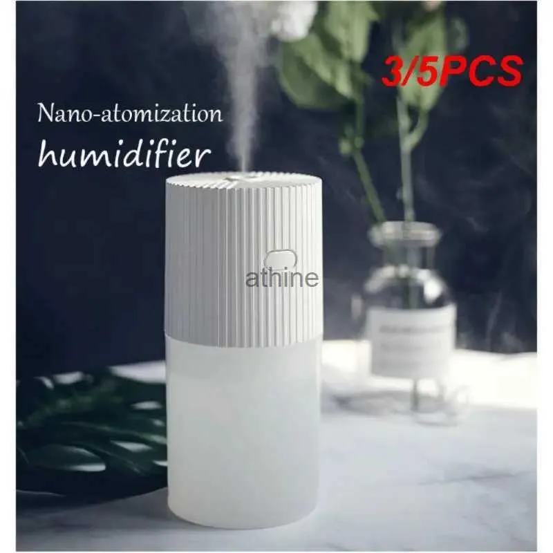 Umidificatori 3/5PCS Mini Umidificatore Tazza Usb Aromaterapia Atmosfera Bianco Luminoso Luce di Notte Humificador Ufficio Casa Strumento YQ240122