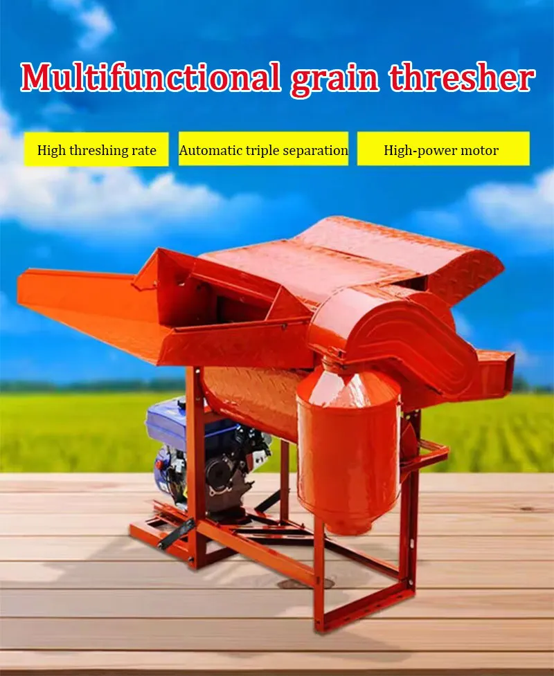 Threshing Of Rice Threshing Machine For Multiple Crops: Efficient Grain Separator For ...