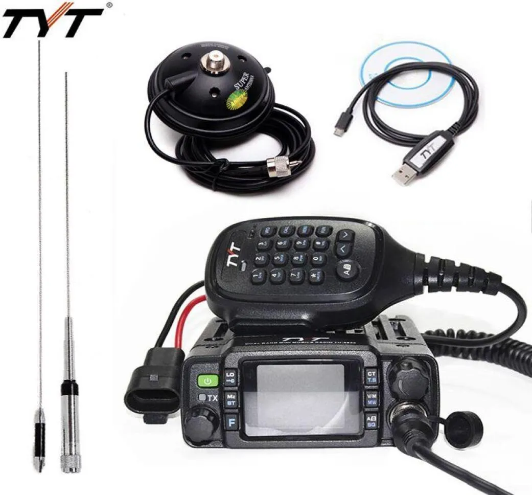 TYT TH8600 IP67 Waterproof podwójny zespół mini samochód mobilny Radio 25 W Pow Powcie VHF 136174MHz UHF400480MHz 200CH Stacja radiowa Ham1357485