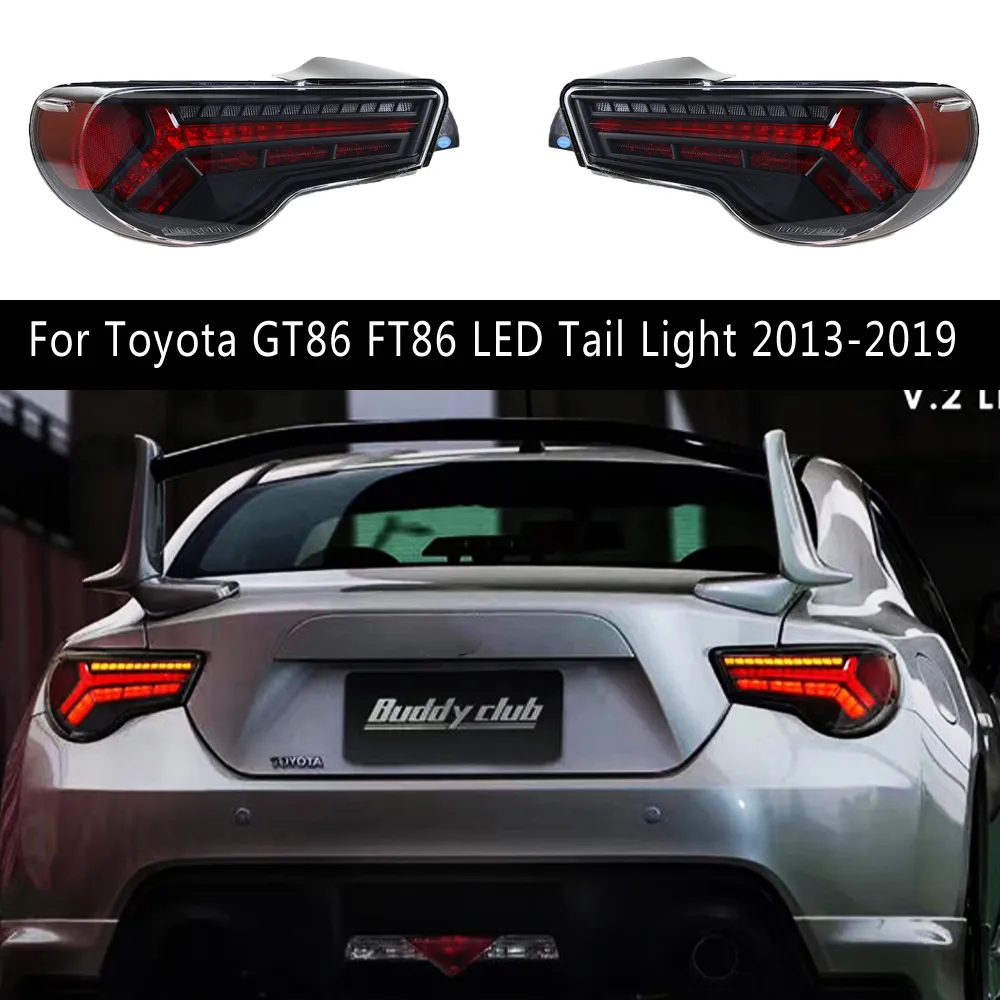 Per Toyota GT86 FT86 Fanale posteriore a LED 13-19 Gruppo fanale posteriore per auto Streamer dinamico Indicatore di direzione Freno Luci di retromarcia